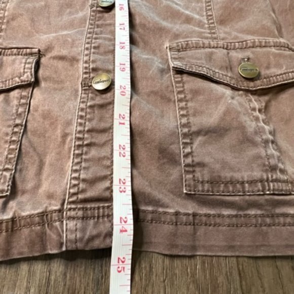 BUNDLE 3 FOR $18 Womens Brown Jacket Large Button Up Four Pocket Western - Picture 5 of 13